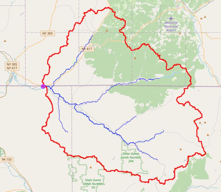 Watershed delineation at low resolution